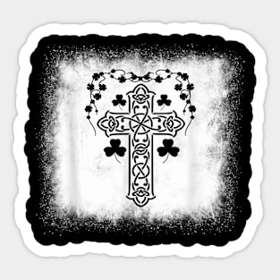 Celtic Cross Knot Christianity Flag Irish Women Men Ireland Sticker